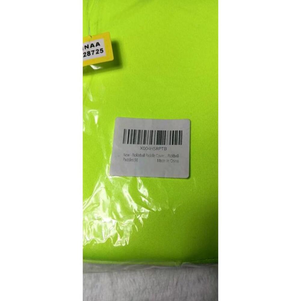 NWT! Pickle Ball Paddle Cover Neon Yellow Zip Up Sides Sports Athletic Bag... - Picture 5 of 7